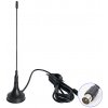 DTV-01 Kompaktná pasívna DVB-T2 anténa s 1.5m kabelom 1.5m kabel F-Male