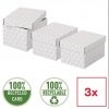 Esselte Home, set 3 ks, veľkosť S, biela