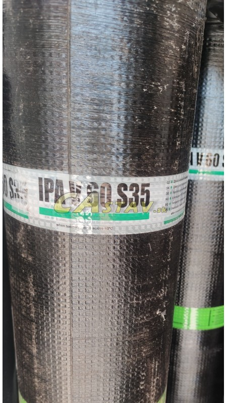 Oxidovaný asfaltový pás IPA V60S35 10m2 (lepenka, ipa) V60 s 35 3641
