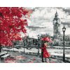 ZUTY Maľovanie podľa čísel MILUJÚCI PÁR V LONDÝNE Rámovanie bez rámu a bez vypnutia plátna Rozmer 80 x 100 cm