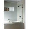 Riho Scandic vaňová zástena 80 cm jednodielny čierna matné/číre sklo G001130121