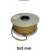 ZOP Krby 7720001 Žiaruvzdorná šnúra, šedá, plochá samolepiaca, 6x2 mm, metráž