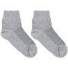 Vlnka Zdravotné bavlnené antibakteriálne ponožky so striebrom šedá