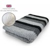 DRYBED Premium Vet Bed Pruhy antracitový + čierny 100 x 75 cm