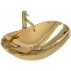 | REA-U4545 - Umývadlo na dosku ROYAL 36x60,5 cm keramika/zlatá | REA-U4545