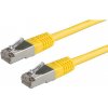 S/FTP Patchkábel 1m cat.5e, žltý, Cu