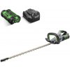 EGO Power+ HT2410E 61 cm aku nožnice na živý plot / plotostrih pre rýchlu a presnú údržbu-SADA s batériou a nabíjačkou