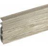 PVC soklová lišta Cezar Prestige Tuscany Oak Mat M301 – 75 mm, 2,5 m Balenie: 1 kus