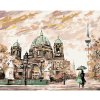 Diamondi Diamantové maľovanie - POULIČNÝ POHĽAD NA BERLÍN Rámovanie: bez rámu a bez vypnutia plátna, Rozmer: 40x50 cm