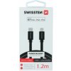 Swissten 71526201 USB-C / LIGHTNING MFi, 1,2m, černý