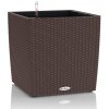 Kvetináč Lechuza Trend Cube Cottage All inclusive set mocha 30x30x33