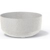PROSPERPLAST Kvetináč GRACIA LOW ECO WOOD 23,8 cm biely