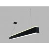 LED2 3315053D Závesné svietidlo LINO II 150 PRISMA LED 49W, 3000/3500/4000K, 6860lm, IP20, čierna, DALI