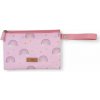 Saro Baby Lunch Bag vrecúško na desiatu olovrant Pink Rainbow 14,5 x 21,5 cm