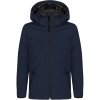 CLIQUE Bunda s kapucí Padded Hooded Junior, softshellová, zateplená, dětská COT670906073y8-dark navy Navy tmavá 130-140