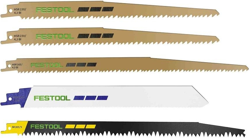 Festool RS-Sort/5 Súprava pílových listov pre chvostovú pílu 577496
