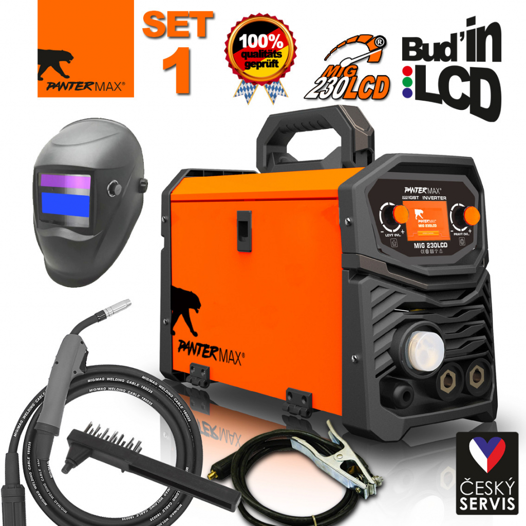 PanterMax MIG230LCD MIG/TIG/MMA SET 1 PMMIG230LCD_S01