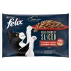 Felix Deliciously Sliced hovädzie, kuracie, kačica, morka v želé 4 x 80 g