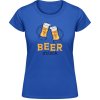 Akciové Dámske Tričko Soft-Style Gildan - Dizajn - Čas na Pivo - Royal Blue - M - Dámske