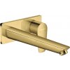 Hansgrohe Talis E - Páková umývadlová batéria pod omietku, s výtokom 22,5 cm, leštený vzhľad zlata 71734990