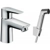 Hansgrohe Talis E - Umývadlová batéria s ručnou sprchou Bidette, chróm - 71729000