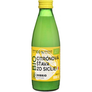 Dobrio Citrónová šťava zo Sicílie bio 250 ml