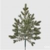 EDG Dekorácia – Strieborná borovica, vetvička, výška 51 cm, green