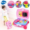 HOLA Toys Toaletný stolík v kufríku so svetlom a zvukom Zajačik, ružový