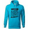 1973 v kocke - Mikina pánska Cape s kapucňou - S ( Svetlý tyrkys )