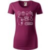 Climbing Wall Gear - Dámske tričko z organickej bavlny Origin (GOTS) - 2XL ( Fuchsiová )