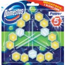 Domestos WC Power 5 tuhý WC blok Lemon 3 x 55 g