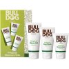 Bulldog Original čistiaci gél na tvár 150 ml + gél na holenie pre mužov 200 ml + hydratačný krém na tvár 100 ml