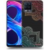 Picasee silikónový čierny obal pre Realme 8 Pro - Kvetinový vzor