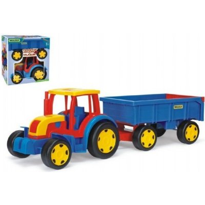 Traktor Gigant s vlečkou plast 102 cm v krabici Wader