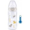 Dojčenská fľaša NUK FC+Temperature Control 300 ml BOX-Flow Control cumlík beige Béžová