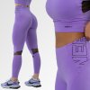 NEBBIA - Fitness legíny s vysokým pásom 443 (lila) - S