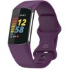 VSETKONAMOBIL 112698 SILICONE Vymeniteľný remienok pre Fitbit Charge 6 / Charge 5 tmavofialový