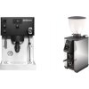 Rancilio Silvia PRO X, black + Stone Espresso Pebble, chrome
