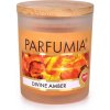 Sójová vonná eko sviečka DIVINE AMBER PARFUMIA 250 ml