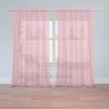 Sablio Záclony Biele čiarky na ružovej: 2ks 150x250cm