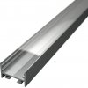 LED lišta povrchová S11 strieborná Dĺžka: 1m, Typ krytky: Priehľadná krytka zaklapávacia (difúzor)