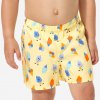 Decathlon Chlapčenské šortkové plavky s UV ochranou žlté