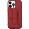 AppleKing kryt s kapsou na karty a stojančekom pre iPhone 14 Pro - červený - možnosť vrátiť tovar ZADARMO do 30tich dní