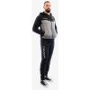 TUTA VISA MELANGE CON CAPPUCCIO POLARFLEECE NERO/GRIGIO SCURO MELANGE Tg. 5XL