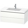 Duravit L-Cube Skrinka s umývadlom, 50x100x48 cm, 2 zásuvky, biela mat LC6928O1818