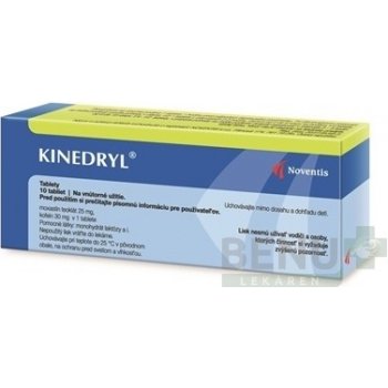 Kinedryl tbl. 10 x 25 mg / 30 mg