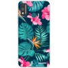 Picasee silikónový prehľadný obal pre Honor 9X Lite - Pink Monstera