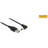 Delock napájecí kabel USB > DC 5.5 x 2.1 mm samec 90° 1.5 m 83578