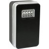 Bezpečnostná oceľová schránka KB.G2 čierna, 7,5 x 12,4 x 5 cm
