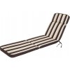 Vankúš na lehátko IRIS hnedý s béžovými pásmi